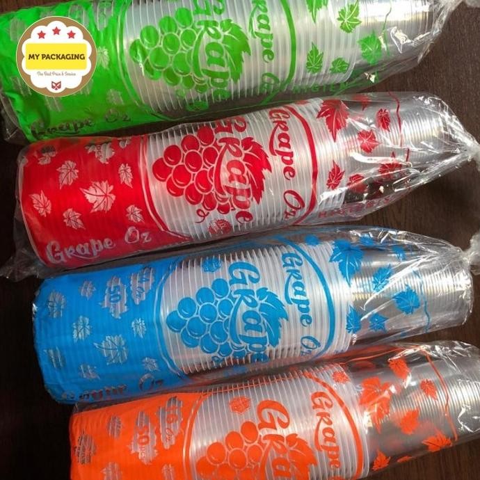 <<<<<] 2000pcs Gelas Cup plastik PP 10oz / Es buah Boba Cendol Kolak Rujak