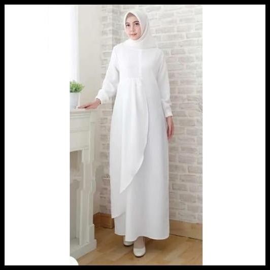 Promo Calianna Syar'I Baju Gamis Putih Gamis Polos Wanita Gamis Wanita2022 Best Seller