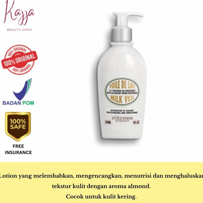 

loccitane almond milk veil 240ml termurah