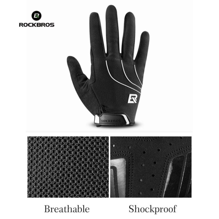 sarung tangan ROCKBROS S107-1 S107 glove gloves half finger sepeda gym