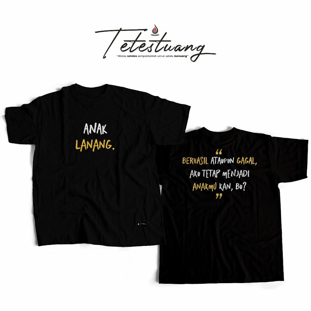 Promo Kaos Anak Lanang Ndarboy Tetes Tuang Kaos Kata