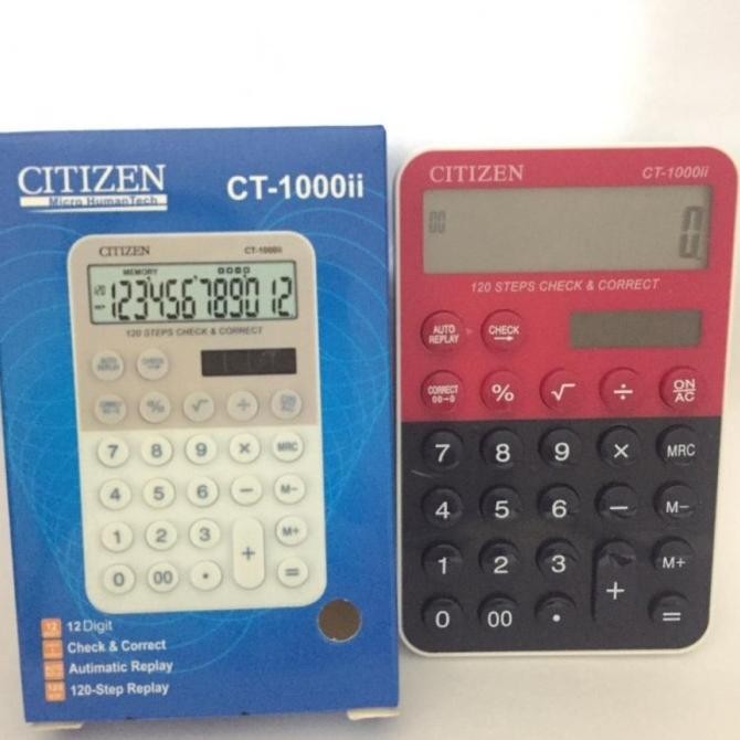 

Mega Sale Kalkulator CITIZEN CT 1000ii 12 Digit / Calculator CT1000ii Termurah
