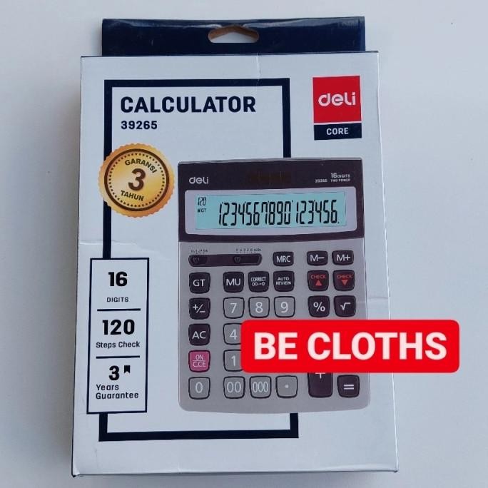 

fn-56 Deli E39265 Kalkulator Check Correct 16 Digits Original