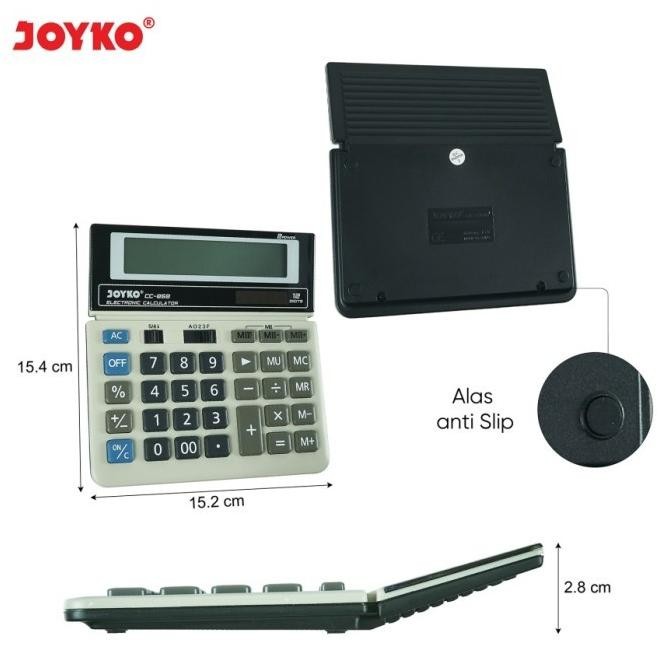 

Ex45 CC-868 Calculator Kalkulator Joyko 12 Digits Terlaris
