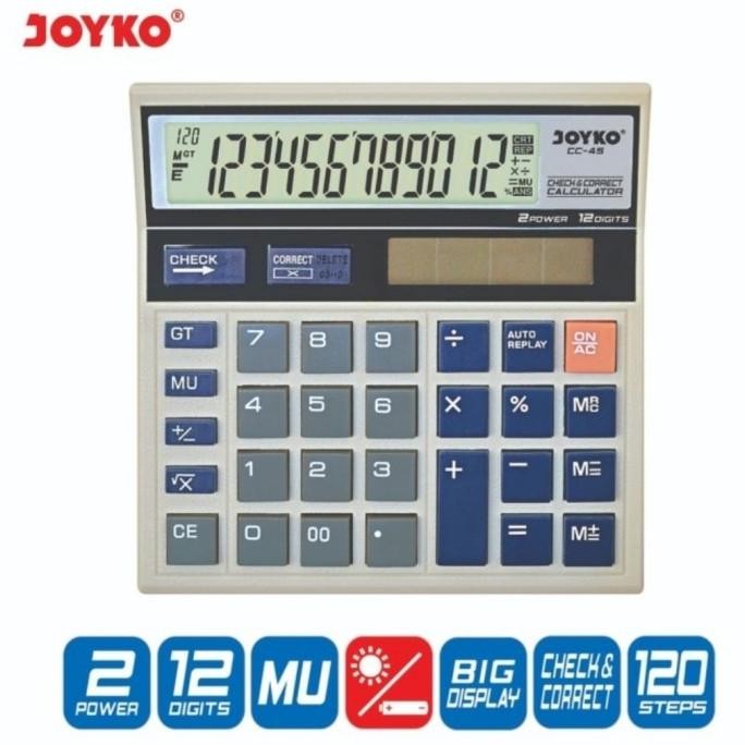 

yt- Calculator JOYKO CC 45 12 Digit CHECK & CORRECT Kalkulator CC45 Original