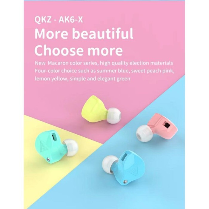 Qkz Ak6-X Ak6X Upgrade Ak6 With Mic Earphone Subwoofer Sports Headset