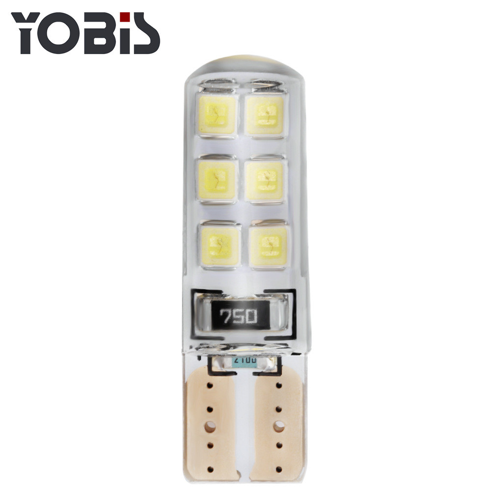 Yobis LED T10 Lampu Kota Sein Reting Rem 12 led Silikon