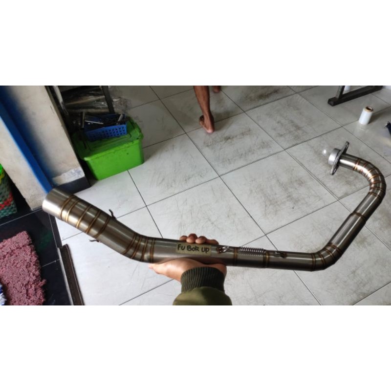 leher knalpot 32-35 dan 35-38 satria fu bore up 150cc 200cc dan 250cc