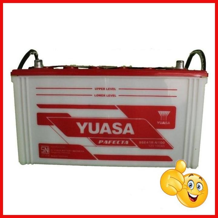 [HSM] AKI BASAH MOBIL MERK YUASA 95E41R N100   100 AMPERE (DYNA   RINO