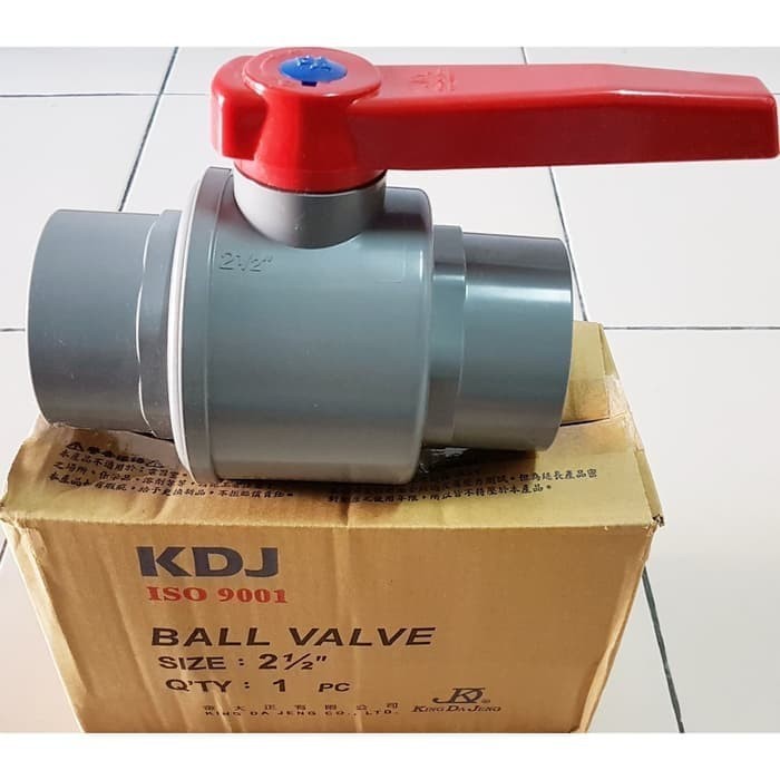 Ball Valve 2 1/2" inch Polos KDJ / Stop Kran 2,5 in Pvc/Balvalve Polos