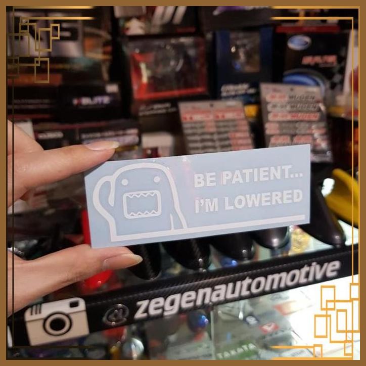 

[ZGA] STICKER STIKER DOMO BE PATIENT