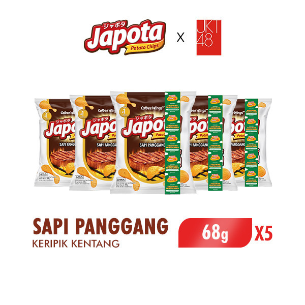 

PROMO SPECIAL Japota Keripik Kentang Sapi Panggang (Beef BBQ) x 5 Pcs