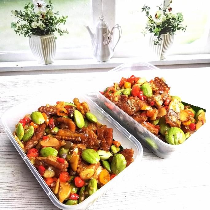 

^%^%^%^%] Ikan Asin Pete Sambel Embe Bali 350gram
