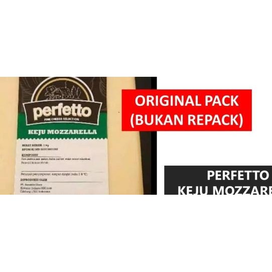 

Perfetto Cheese Mozzarella Keju Mozarella Pa - 1 Kg