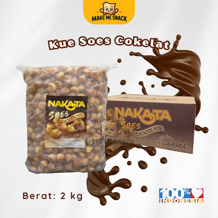 

PROMO NAKATA Kue Soes Coklat Kering 2 kg Camilan Snack Kue Lebaran Grosir