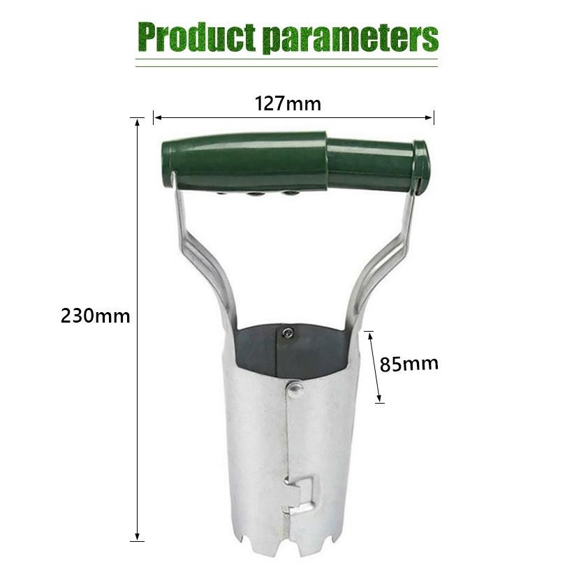 Peralatan Berkebun Alat Penanam Bibit Pertanian Pelubang Tanah Tanam Tanaman Kebun Stainless Steel