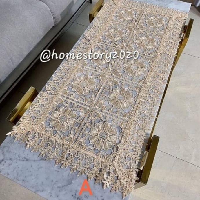 Taplak Meja Ruang Tamu katun Renda