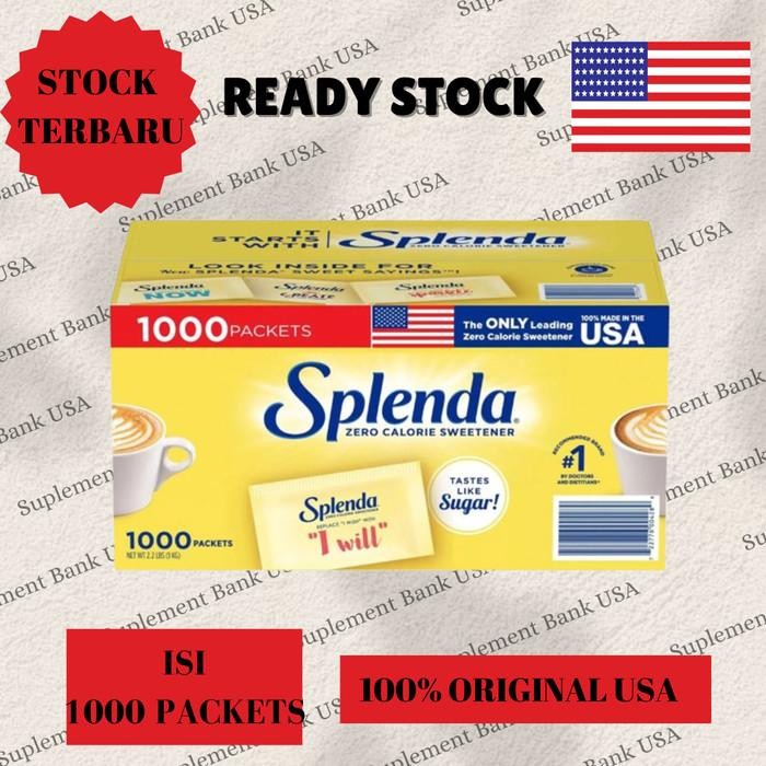 

Splenda Zero Penganti Gula Isi 1000 Packets Kualitas Terbaik