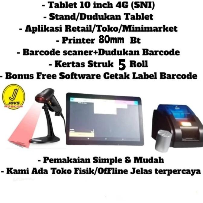 Paket Mesin Kasir Android Aplikasi Retail/Toko