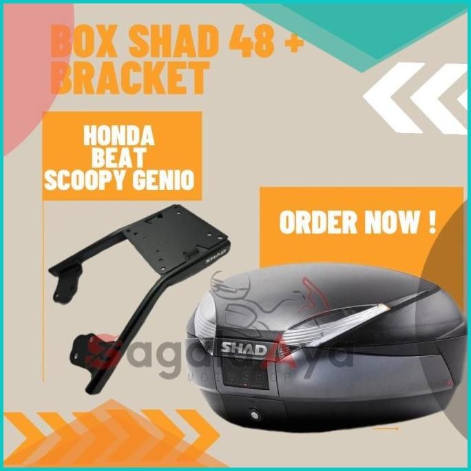 Promo Paket Box SHAD 48 SH 48dan Bracket SHAD HONDA BEAT SCOOPY 140BZ