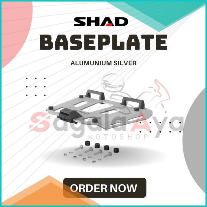 baseplate tatakan box motor alumunium shad terra 37 terra 48 pannier