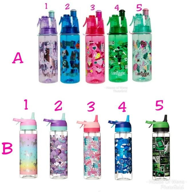 Smiggle Grins Spritz Drink Bottle - Botol Minum Smiggle