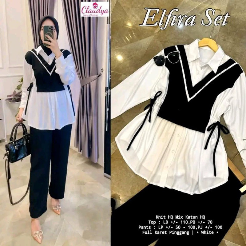 Bju Wsnita Stlan Wanita Kekinian Satu Set Baju Wanita One Outfit Kece Bsju Clna Premium Setelan Cela
