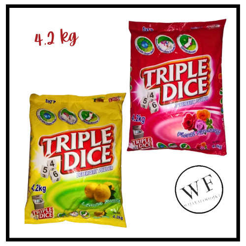 

Sabun Dadu Triple Dice (Detergent) 4.5Kg