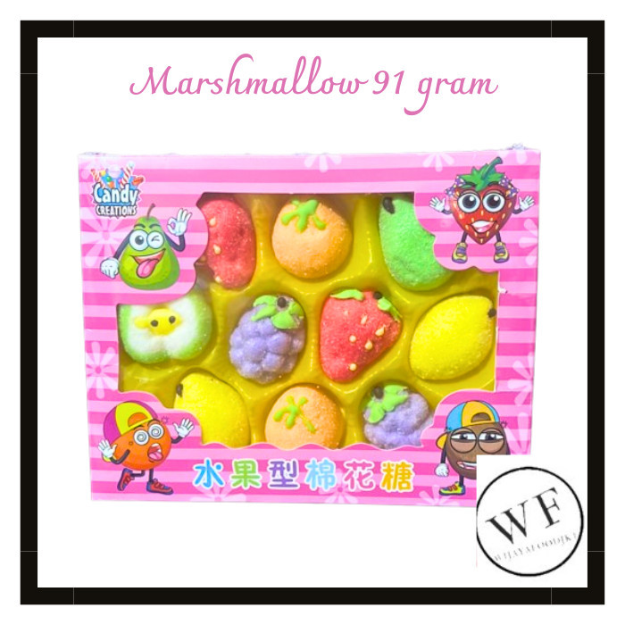 

Candy Creations Marshmallow Fruits / Marshmallow Aneka Rasa Buah 91Grm