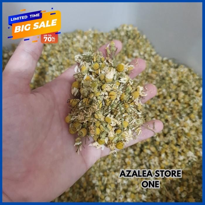 

PURE GERMAN CHAMOMILE KERING 1KG DRIED FLOWER 98% (BUBUK DISARING) HIGHT QUALITY !! BY AZALEA STORE