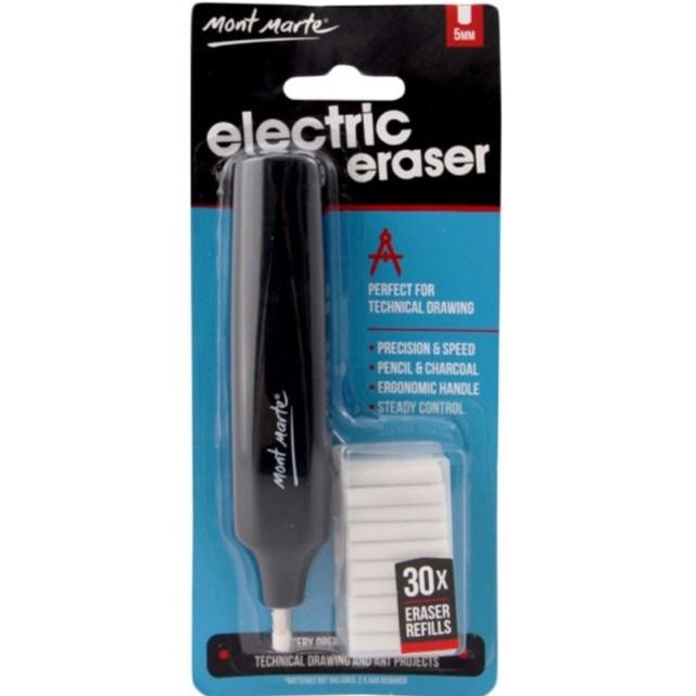 

MONT MARTE ELECTRIC ERASER WITH 30PCS ERASERS