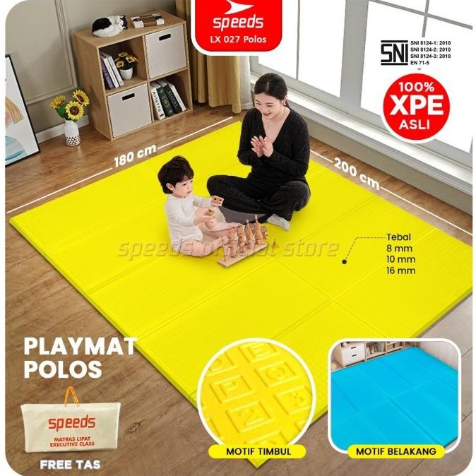 SPEEDS SNI Matras Camping Playmat Bayi Polos Lipat XPE Foldable 027-15