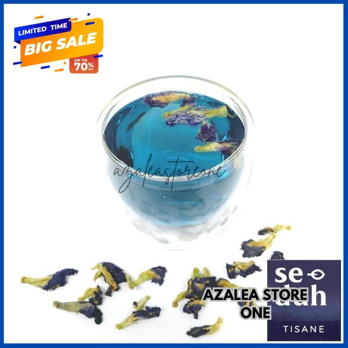 

TEH BUNGA TELANG / BLUE PEA FLOWER TEA / BUTTERFLY PEA TISANE 10 GRAM / 30 GRAM BEST PRODUK !! BY AZALEA STORE