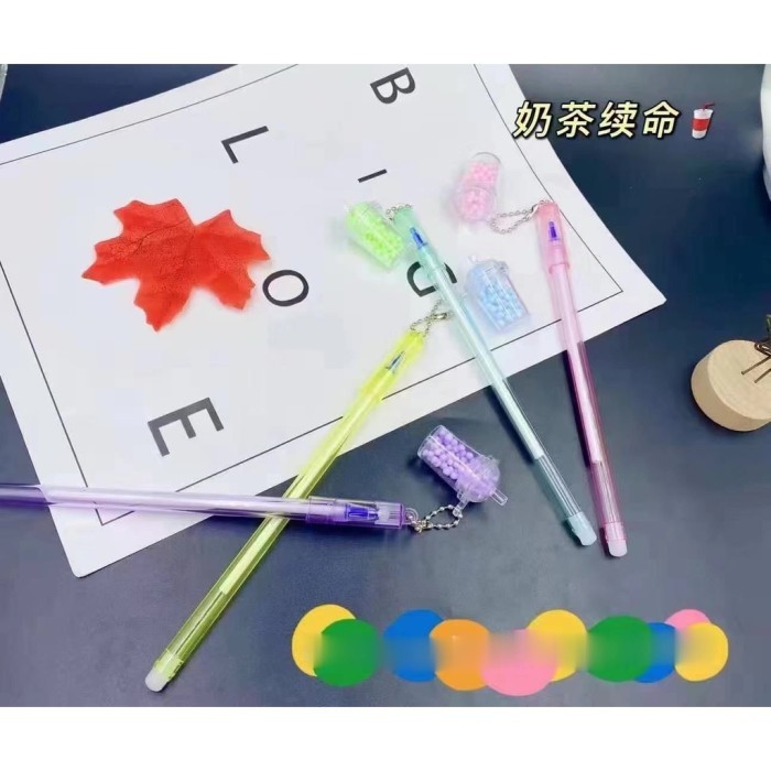 

Pulpen boba pulpen bubble tea gel pen milktea karakter murah