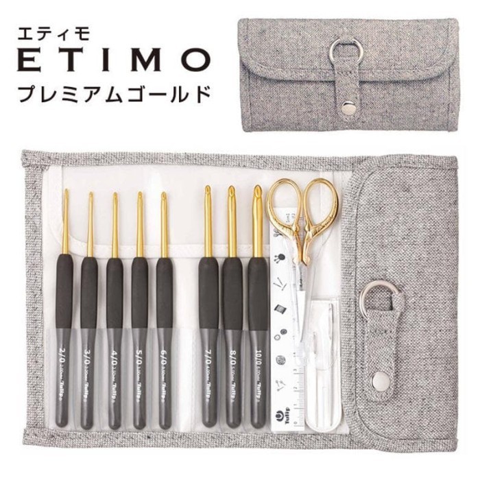 Sheeren - Tulip Etimo Crochet Hook With Cushion Grip Set