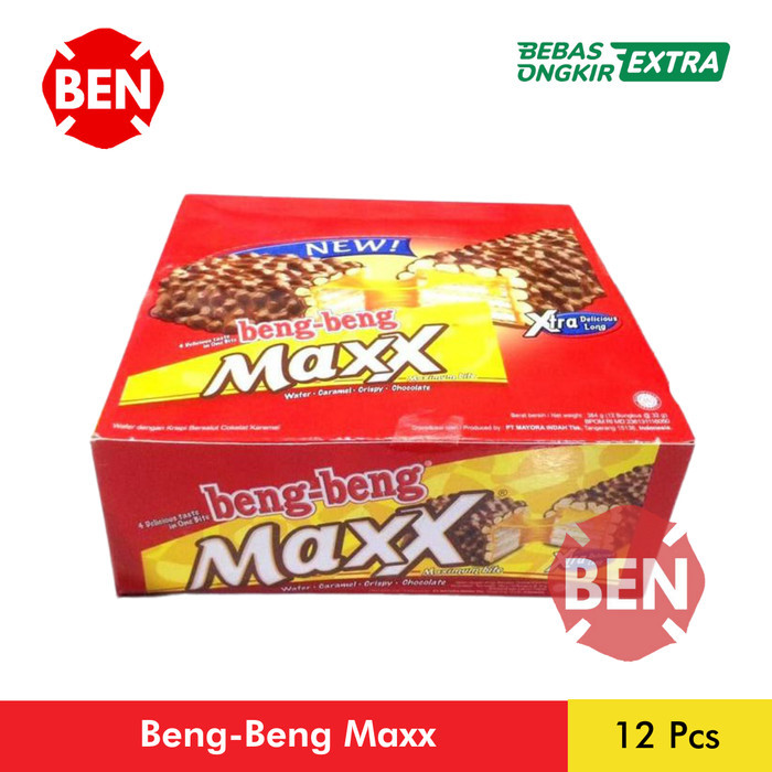 

NEW Beng Beng Maxx 1 Pak Box Dus 12 Pcs 32g Bengbeng Beng-beng Besar Max