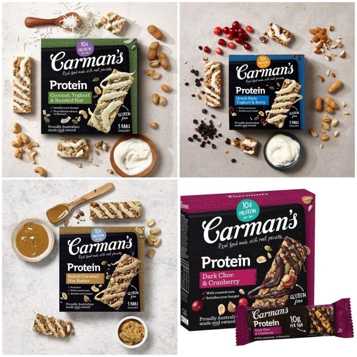 

TERLENGKAP Snack CARMAN'S Gourmet Protein Bars asal Australia - Sehat dan Bergizi