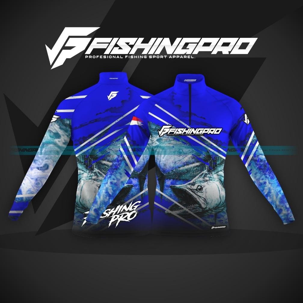 PROMO Jersey baju Mancing Tenggiri FishingPro Part 95 | Bahan anti UV -100
