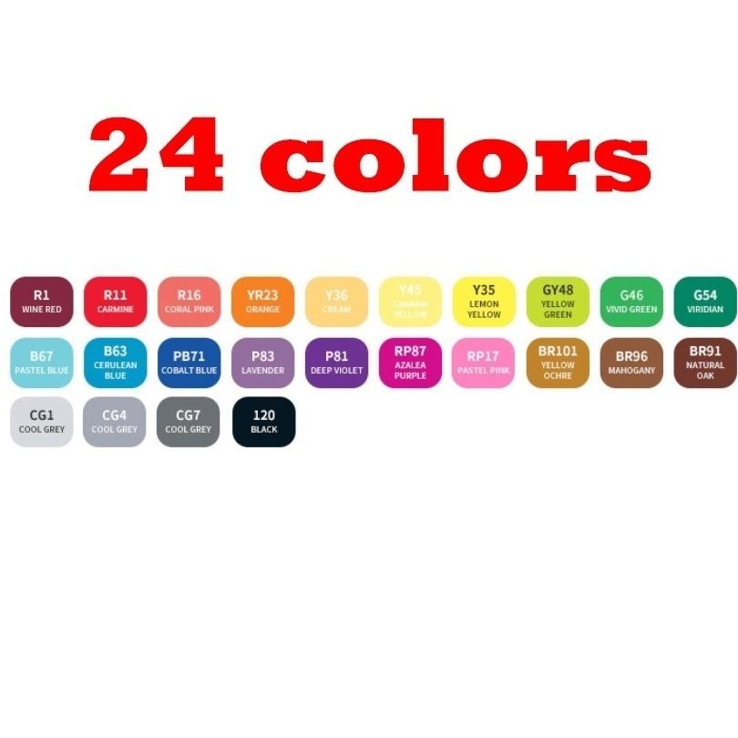 

wwr-76 Estation - Spidol Warna Warni 1 Set Sketch Marker 2 Tip Touch Marker 48/60/80 Warna Premium