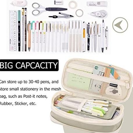 

Un04 Kawaii Purple Pencil Cases Large Capacity Pen Bag Pouch Holder Box for Girls Office Student Stationery Organizer School Supplies Viral