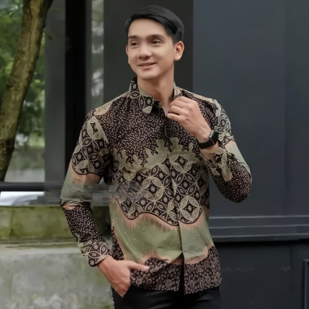 Kmja Batik Lamaran Kemrja Bapak-Bapak Pesta Kondangan Kemejs Bayik Atasan Batik Bsju Sinoman Baju Ba
