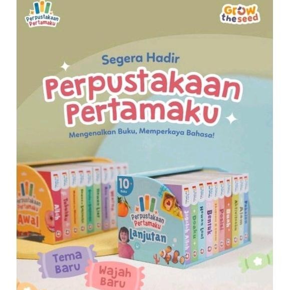 PROMOO KEMBALI PAKET BUKU PERPUSTAKAAN PERTAMAKU GROW THE SEED BUKU BAYI DAN BALITA JOY CURIOUS BRIL