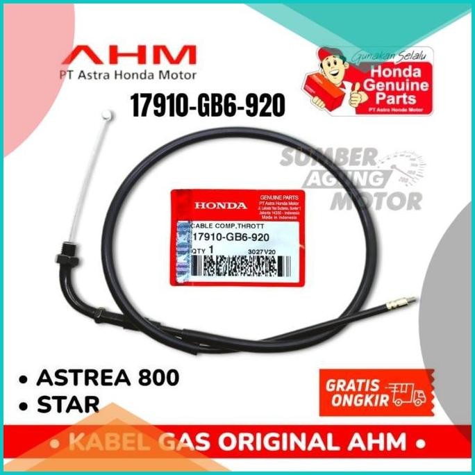 KABEL GAS HONDA ASTREA 800 STAR ORIGINAL AHM 17910-GB6-920 140BZ4 too