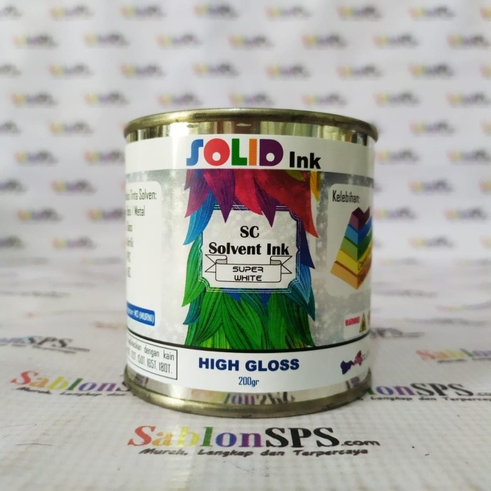 

TINTA SABLON GELAS BESI /METAL 250GR PUTIH WHITE BASIS MINYAK SOLVENT