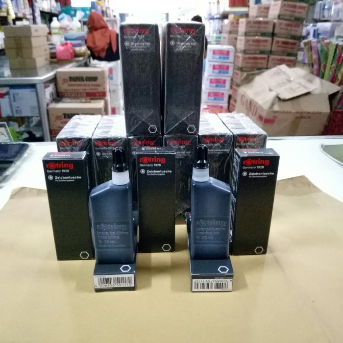 

TINTA RAPIDO ROTRING DRAWING INK HITAM