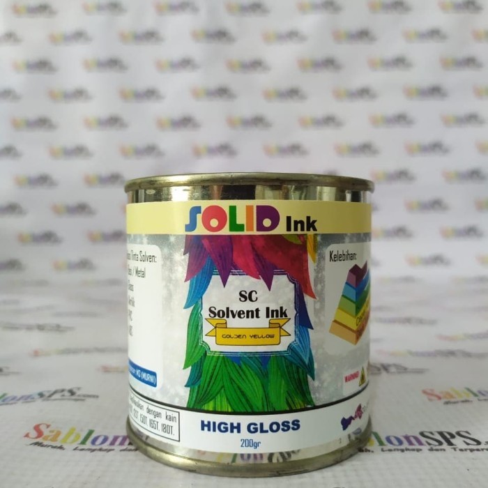 

TINTA SABLON GELAS BESI /METAL 250GR GOLDEN YELLOW BASIS MINYAK SOLVEN