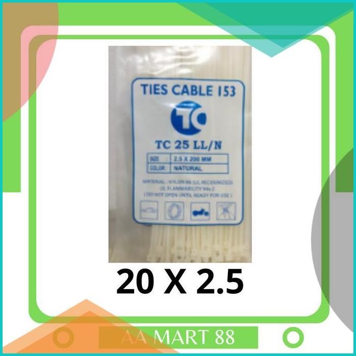 

KABEL TIES / CABLE TIES UKURAN 20 CM (100 PCS) 140BZ4 suku cadang