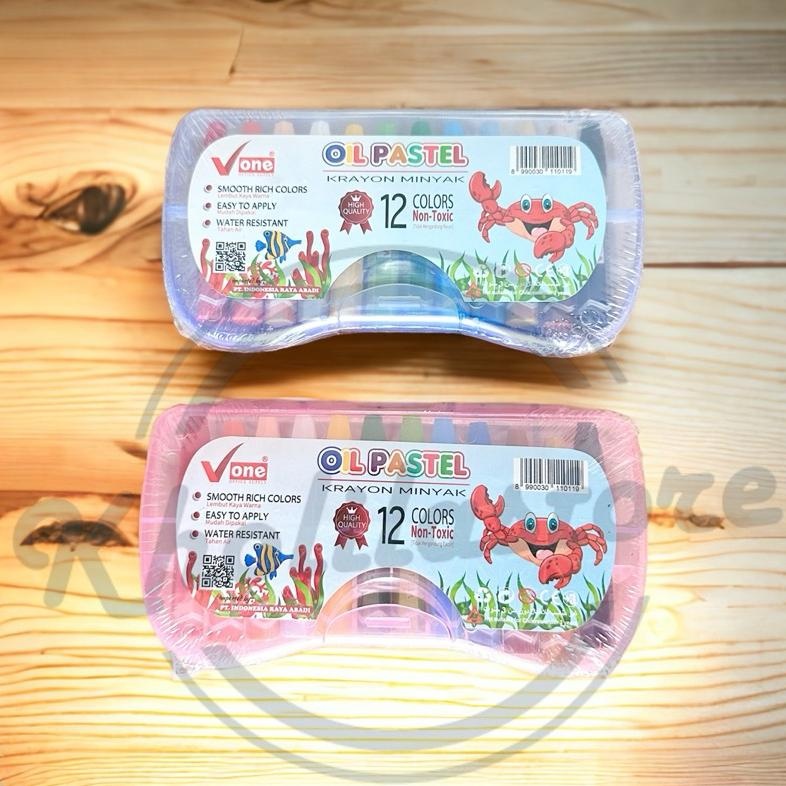 

Crayon Oil Pastel V One 12 warna LARIS