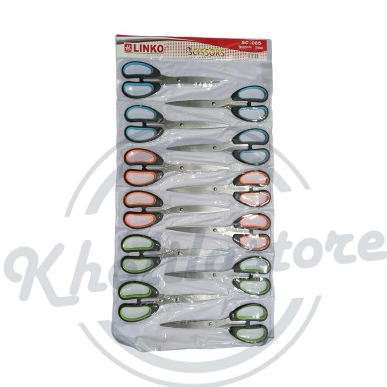 

(12 pcs) Gunting Besar Renteng Hitam Linko SC-085 LARIS