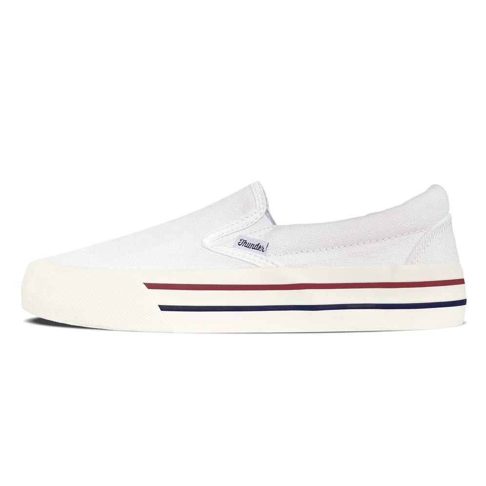 GF21 Sepatu Thunderbear - Slip On Voltaire Off White DX Original